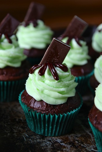 Andes Mint Cupcakes from Your Cup of Cake blog